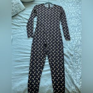 Marine Serre Black all over moon jumpsuit
